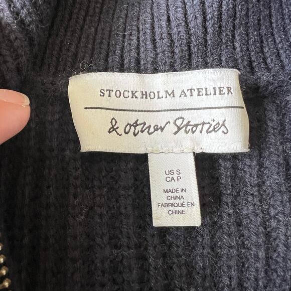 & OTHER STORIES Women's Half-Zip Sweater Size S - Picture 7 of 9